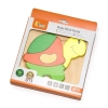 Detské drevené puzzle pre najmenších Viga korytnačka 4 diely