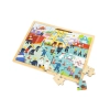 Detské drevené puzzle Viga Hasiči 48 dielov