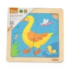 Detské drevené puzzle Viga kačička 4 diely
