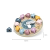 Detské drevené vkladacie puzzle hodiny Viga PolarB