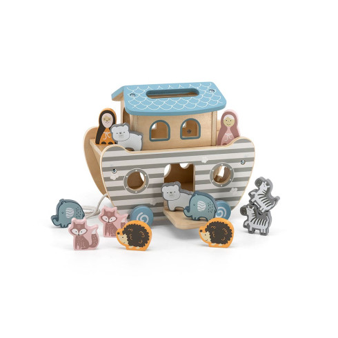 Dřevěné vkládací puzzle Noemova archa Viga na tahání