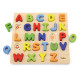 Detské drevené vkladacie puzzle Viga Abeceda 27 dielov