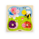 Detské drevené vkladacie puzzle Viga Hmyz