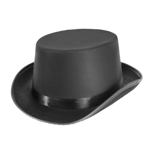 Detský cylinder na karneval čierny