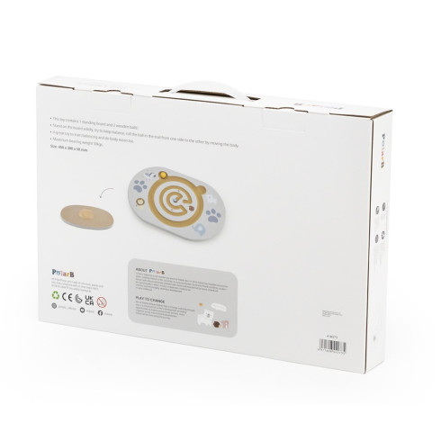 Detský drevený balansujúci labyrint medvedík Viga