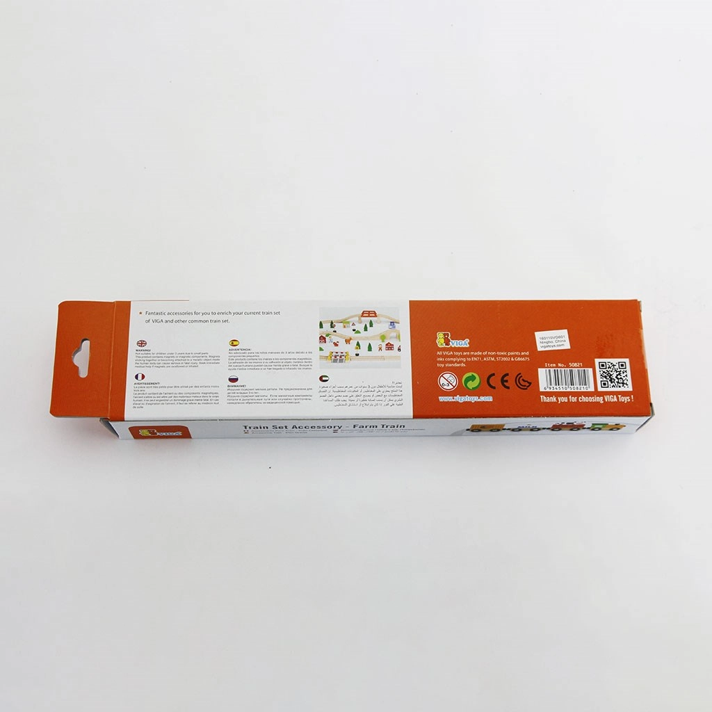 Detský drevený magnetický vláčik Viga Farma