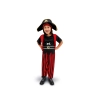 Otroški piratski kostum rdeče-črne barve 96–116 cm