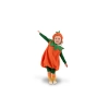 Costume da zucca per bambini con cappello, arancione, taglia 116-128