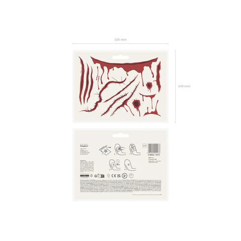 Začasne tetovaže brazgotin in ran – mix 13 realističnih motivov