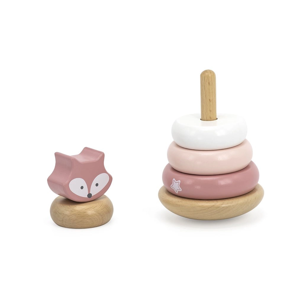 Drevená skladacia pyramída pre deti Viga lišiak