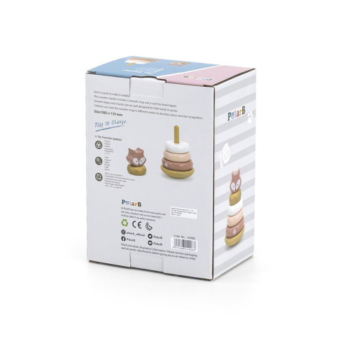 Drevená skladacia pyramída pre deti Viga lišiak