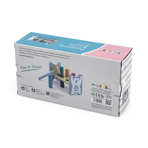 Dřevěná zatloukačka pro nejmenší Viga PolarB