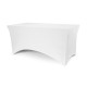 Elastičen prt za banketno mizo 183x76x74 cm – bel spandex