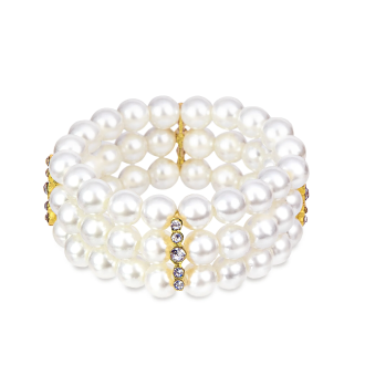 Elegantný náramok z perál na oslavu