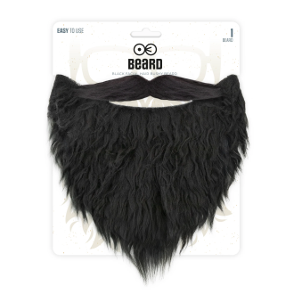 Falošná brada s fúzmi čierna na párty