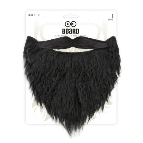 Falošná brada s fúzmi čierna na párty