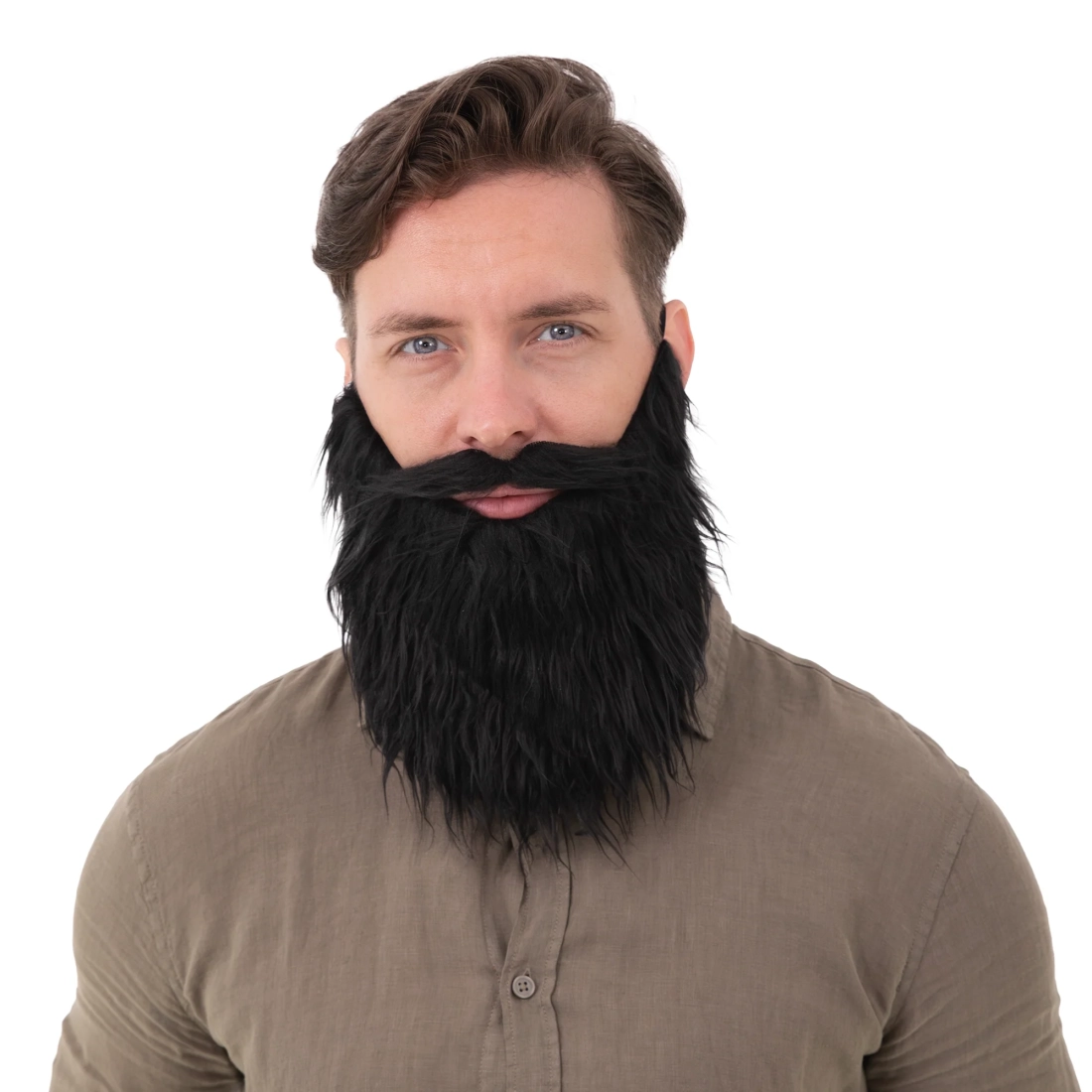 Falošná brada s fúzmi čierna na párty