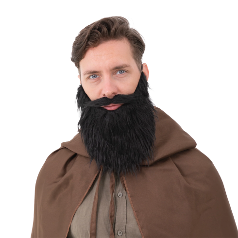 Falošná brada s fúzmi čierna na párty