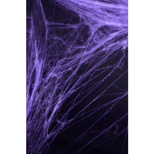 Pânză de păianjen mov pentru Halloween cu păianjeni, decorațiune 60 g