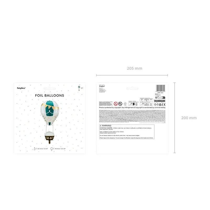 Balon folie 4D în formă de balon zburător 36×110 cm