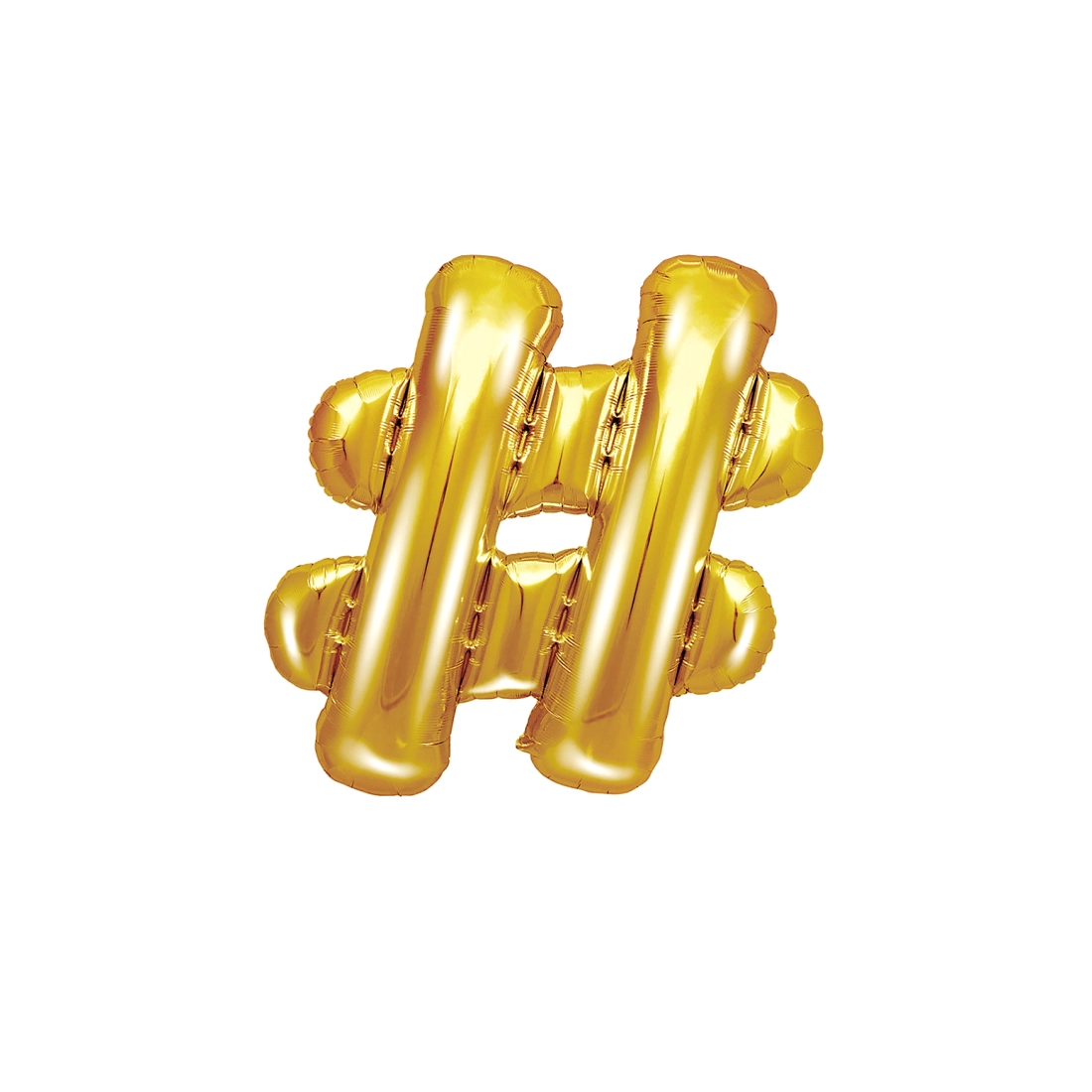 Arany fólia lufi szám, 35 cm születésnapra