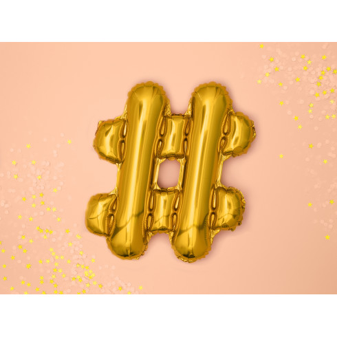 Fóliový balón číslo gold 35 cm na narodeniny