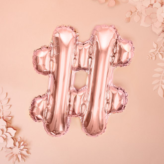 Fóliový balón číslo rose gold 35 cm na narodeniny