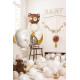 Folijski balon Oh Baby, belo-zlat ‎53 × 69 cm