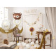 Folijski balon Oh Baby, belo-zlat ‎53 × 69 cm