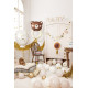 Folijski balon Oh Baby, belo-zlat ‎53 × 69 cm