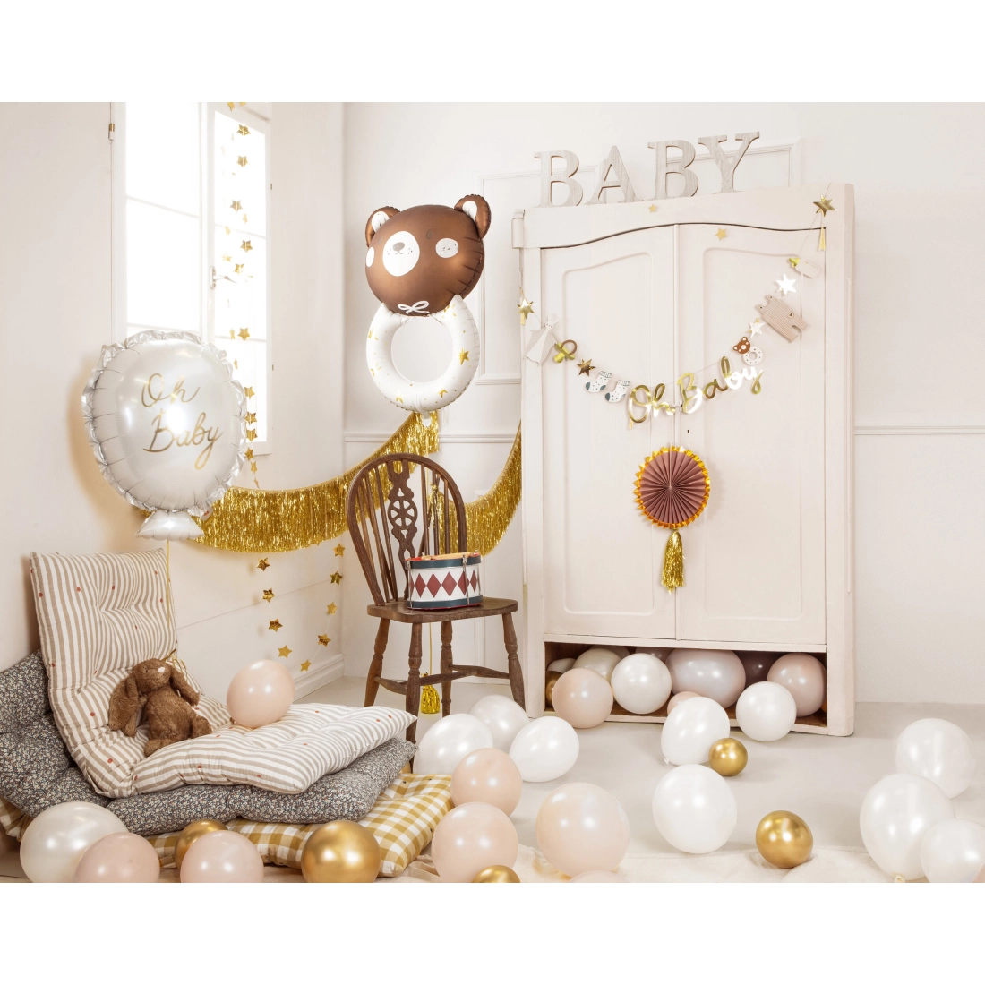 Baloan folie Ursuleț cu zornăitoare 61×88 cm