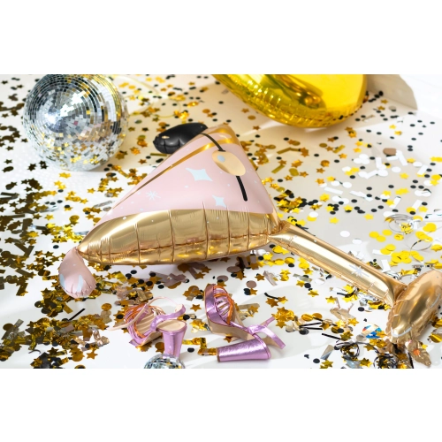 Balon folie pahar Martini, 100 cm, mix auriu pentru petrecere