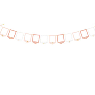 Girlanda za fotografije Dojenček z štorkljo 10,5 × 15 cm, mešane barve