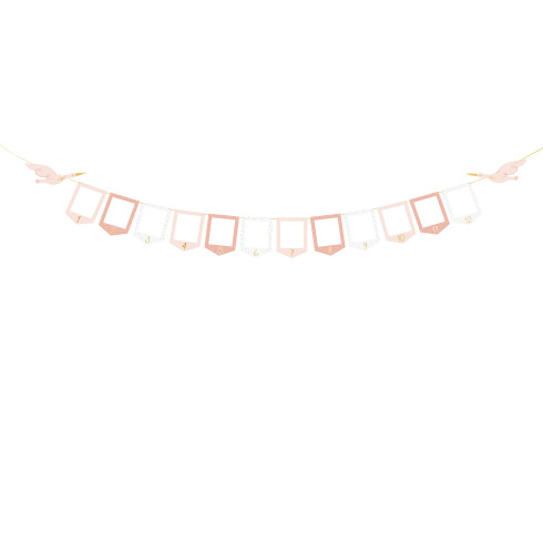 Girlanda za fotografije Dojenček z štorkljo 10,5 × 15 cm, mešane barve