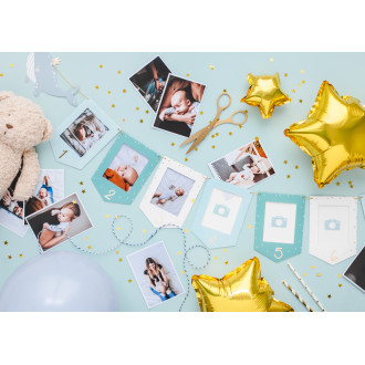 Girlanda za fotografije z veliko ribo, 12 okvirjev, 10,5 × 15 cm