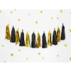 Girlanda s cofki v zlati in črni barvi – DIY set 1,5 m