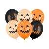 Halloween tökös lufik, 30 cm, színmix, 6 db