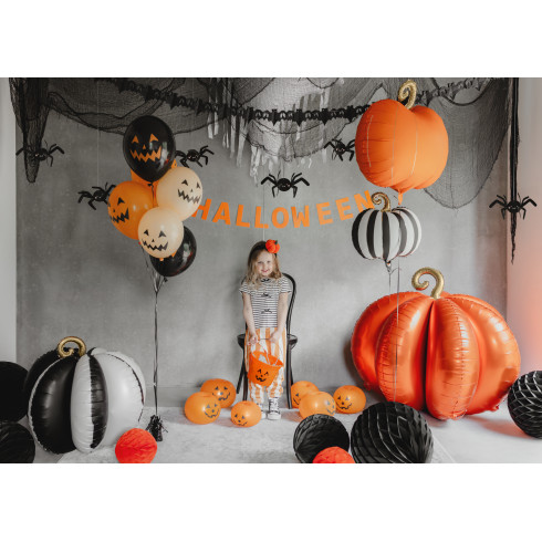 Halloween tökös lufik, 30 cm, színmix, 6 db Halloween tökös lufik, 30 cm, színmix, 6 db
