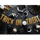 Halloween papírrózsák pókkal, fekete és arany, 32 és 40 cm, 2 db