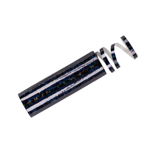 Serpentíne holografice negre pentru petrecere, 3,8 m, 18 bucăți în pachet