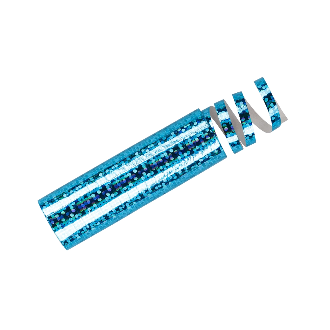 Holografski modri trakovi 3,8 m – dekoracija za zabave, 18 kos