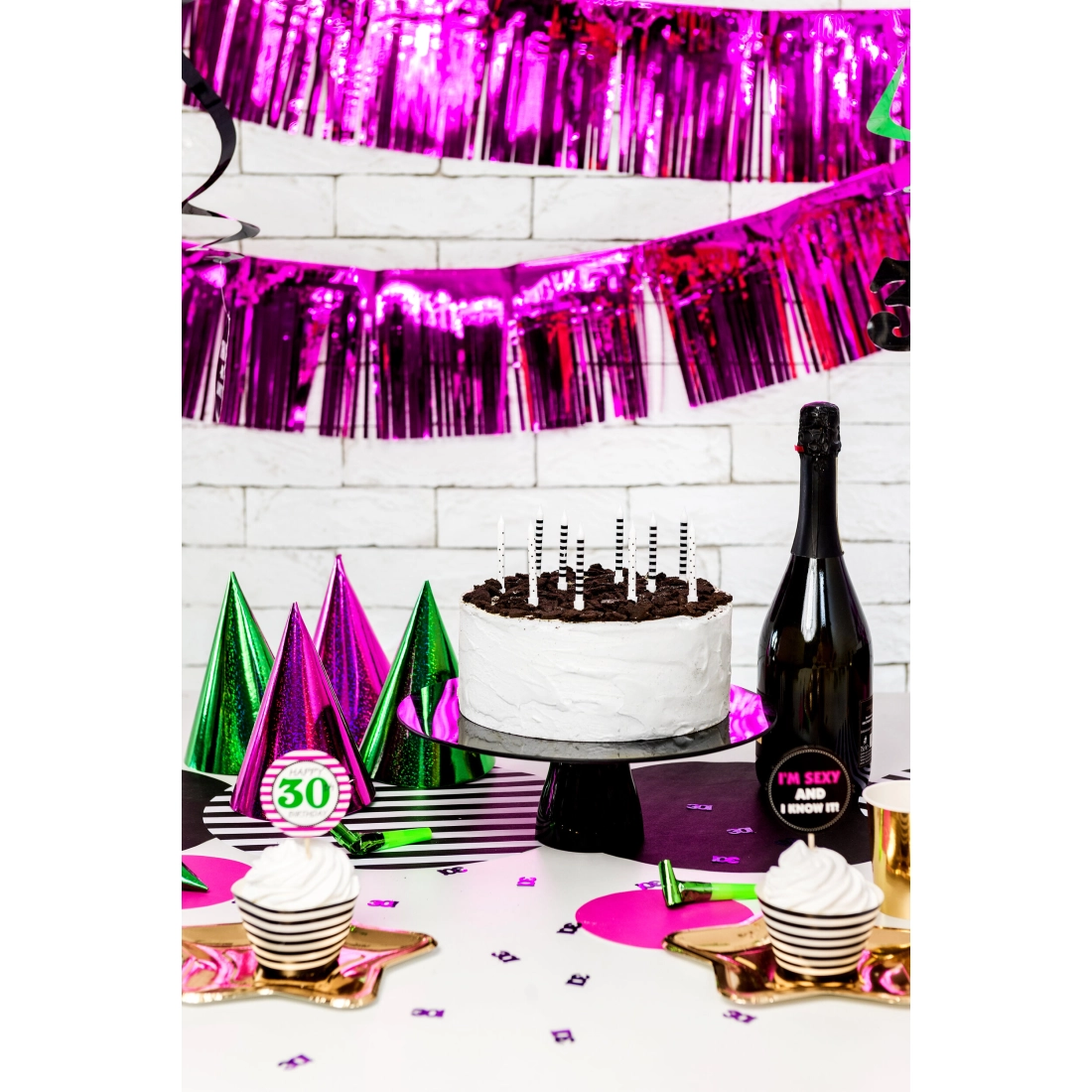 Holografski party zvončki, mešane barve – 20 kosov v pakiranju