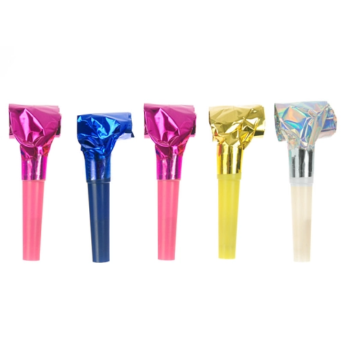 Trâmbițe holografice pentru petrecere, mix de culori – 120 bucăți