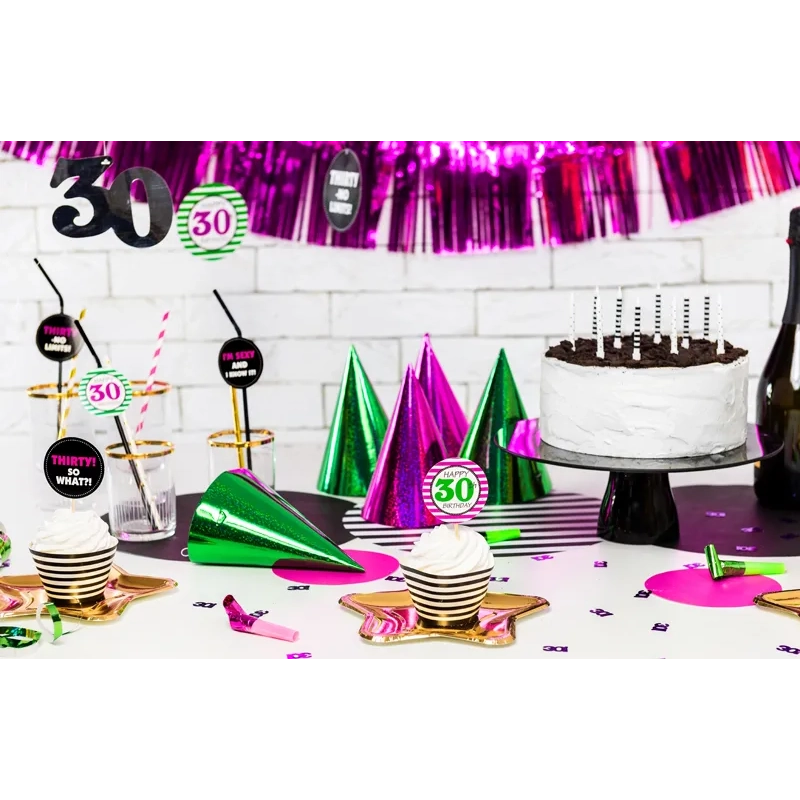 Holografske zabavne trobente, mešane barve – 120 kosov za praznovanje