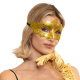 Karnavalová maska s ornamentmi zlatá