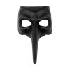 Karnevalová maska s dlhým nosom čierna