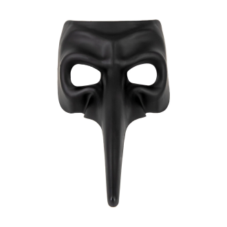 Karnevalová maska s dlhým nosom čierna