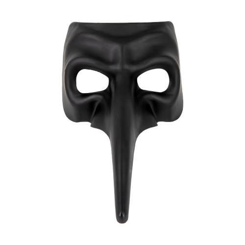 Mască de carnaval cu nas lung, neagră