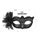 Karnevalová maska s kvetom čierna