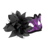 Karnevalová maska s kvetom fialová na párty